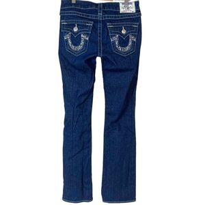 True Religion Becky Rhinestone Flap Pocket Jeans Style# WS2564C47